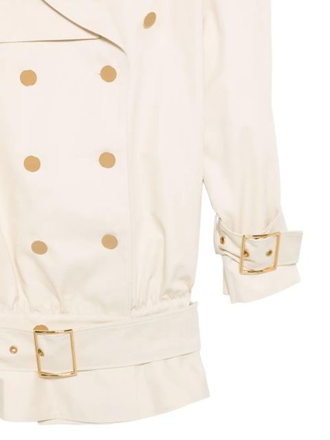 Rowen Rose double-breasted belted coat - Neutrals