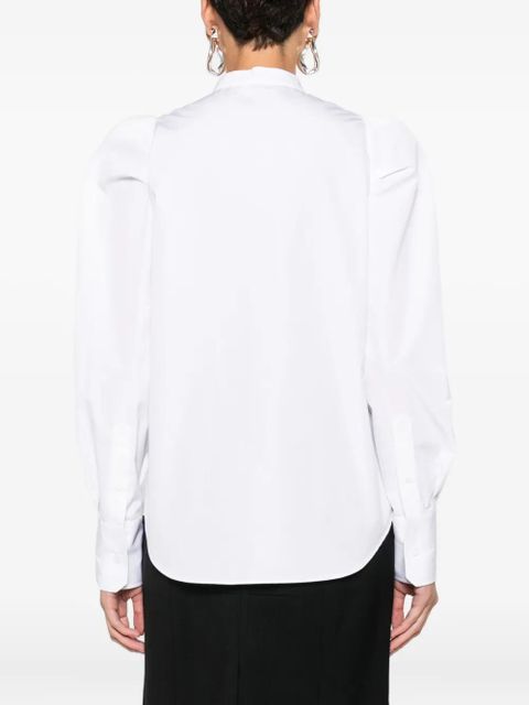 Alexander McQueen puff-sleeve button-front shirt - White