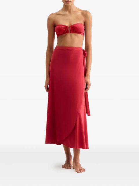 ERES Julieta wrap-effect beach skirt - Red - zdjęcie produktu nr 2