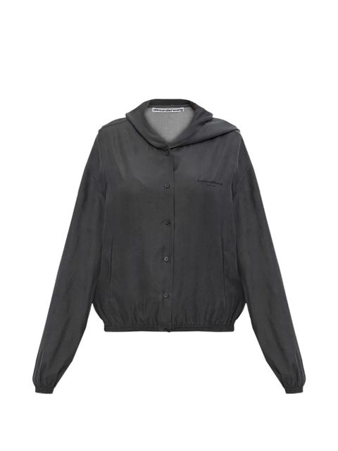 Alexander Wang buttoned oversized jacket - Grey