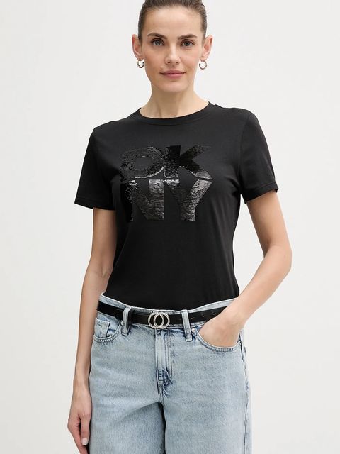 Dkny t-shirt damski kolor czarny DJ6T1684 - zdjęcie produktu nr 1