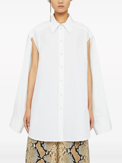 Jil Sander cut-out oversized shirt - White