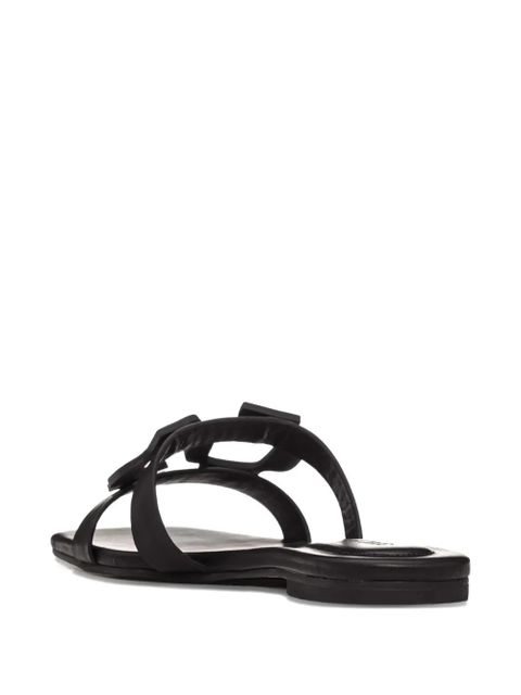 Simkhai monogram-detail flat sandals - Black - zdjęcie produktu nr 2