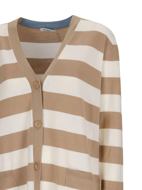 Max Mara striped-pattern cardigan - Neutrals