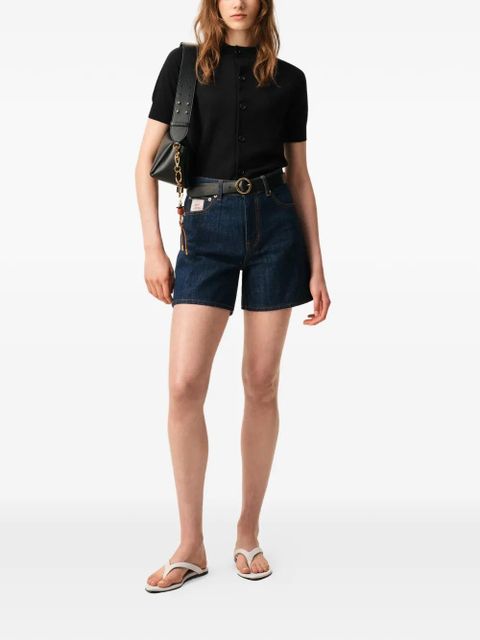 AMI Paris Ami De Coeur short-sleeves cardigan - Black - zdjęcie produktu nr 2