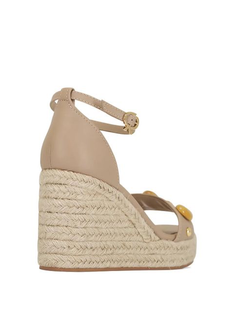 Gianvito Rossi embellished wedge espadrilles - Neutrals - zdjęcie produktu nr 2