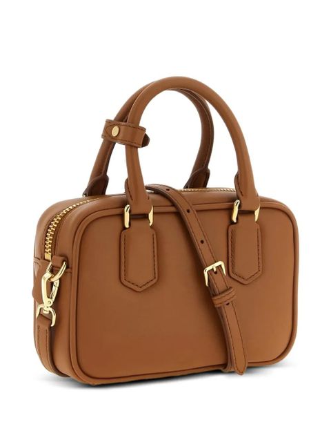 Miu Miu logo tote bag - Brown