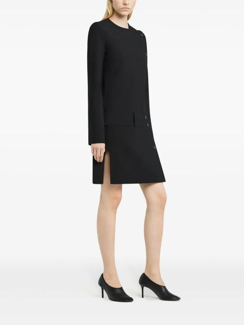Courrèges Oblique Heritage coat - Black