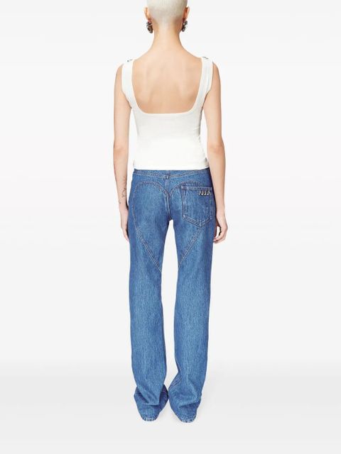 AREA logo-plaque tank top - White - zdjęcie produktu nr 2