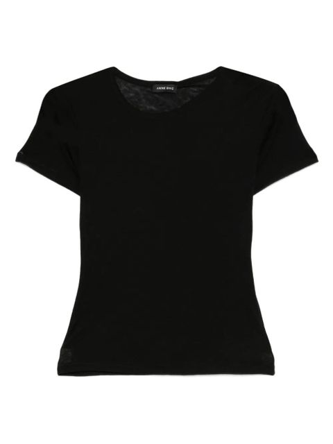 ANINE BING Sylvie crew neck T-shirt - Black - zdjęcie produktu nr 1
