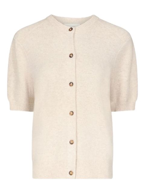 LouLou de Saison Jodi short-sleeve buttoned cardigan - Neutrals - zdjęcie produktu nr 1