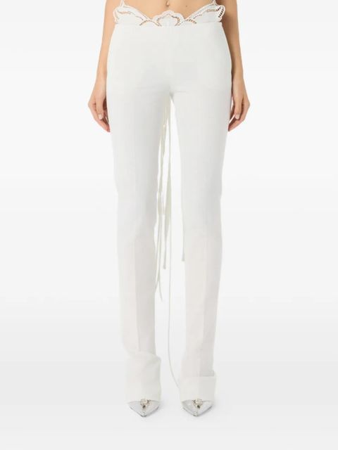 Blumarine lace trousers - White