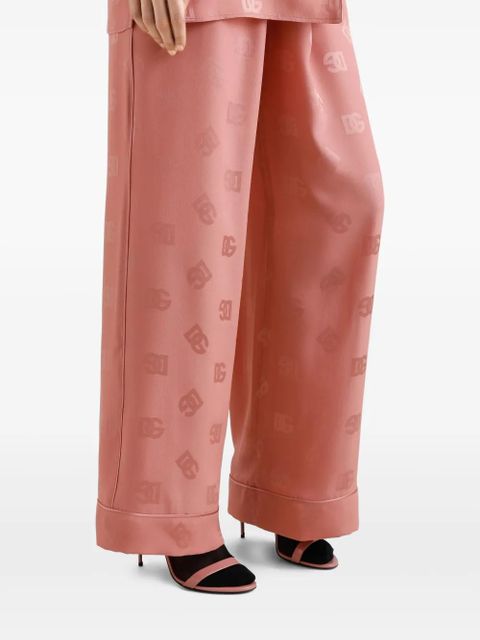 Dolce & Gabbana DNA logo-print trousers - Pink