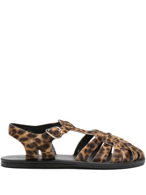 Ancient Greek Sandals Karina pony cage sandals - Brown - zdjęcie produktu nr 1