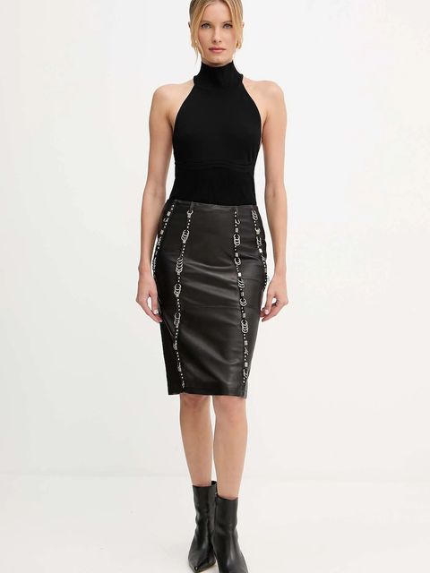 Patrizia Pepe top damskie kolor czarny z golfem 8K0310 K274 - zdjęcie produktu nr 2