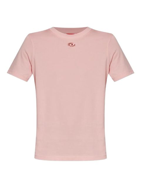 Diesel oval-logo cotton t-shirt - Pink - zdjęcie produktu nr 1