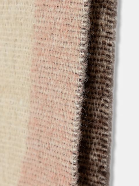 United Colors of Benetton szalik z dodatkiem wełny damski kolor beżowy wzorzysty 64G8DU024