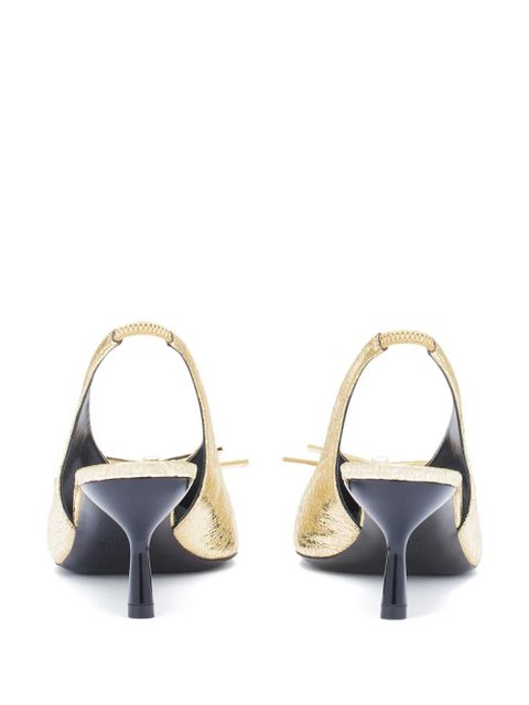 Lanvin bow-detailing pumps - Gold