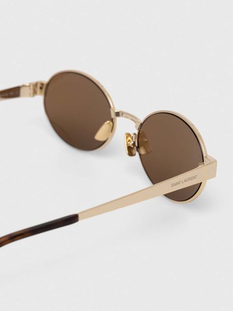 Saint Laurent okulary przeciwsłoneczne damskie kolor złoty SL 692