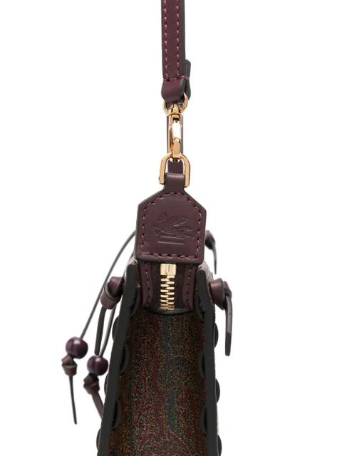 ETRO paisley-jacquard clutch bag - Brown