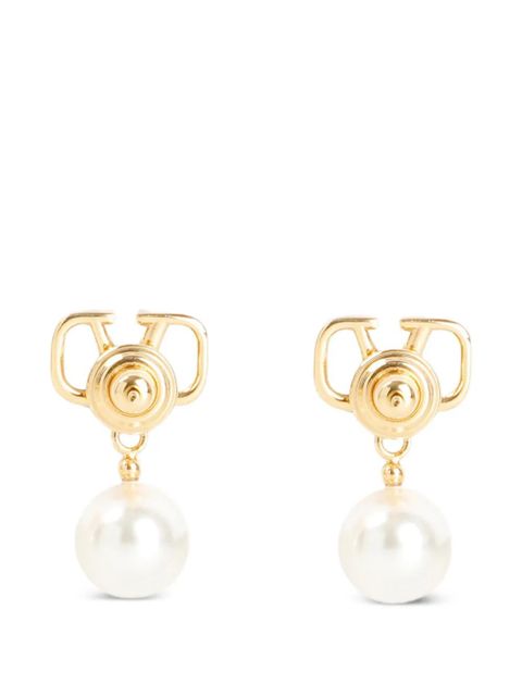 Valentino Garavani logo earrings - Gold - zdjęcie produktu nr 2