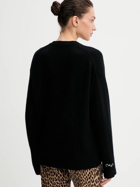 ZADIG&VOLTAIRE sweter kaszmirowy damski kolor czarny KWSW02913 - zdjęcie produktu nr 2