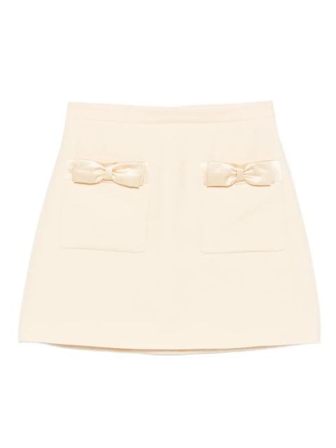 Valentino Garavani bow-pocket mini skirt - Neutrals - zdjęcie produktu nr 1