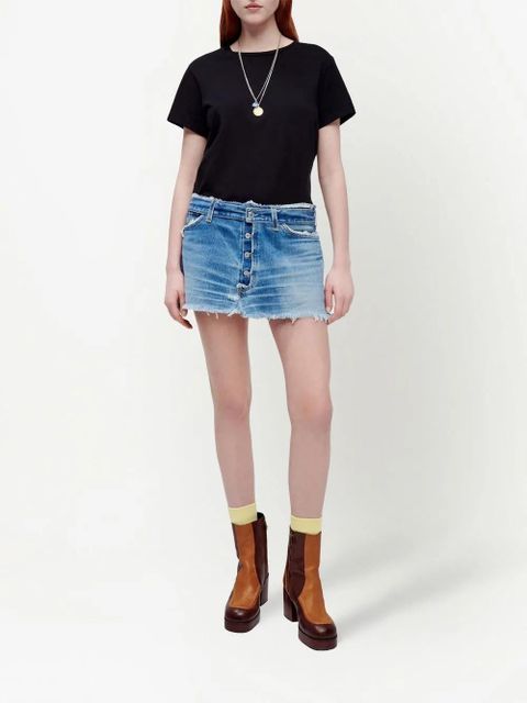 RE/DONE basic short-sleeved T-shirt - Black