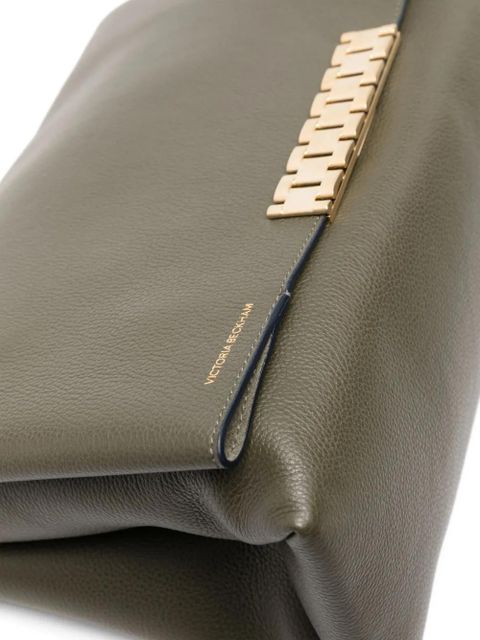 Victoria Beckham Jumbo Chain leather pouch - Green