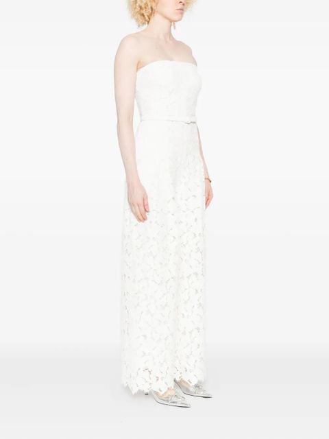 Simkhai lace belted dress - White
