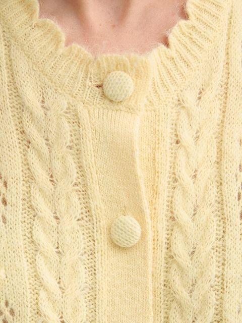 Levi's kardigan z domieszką wełny PAULINE POINTELLE SS