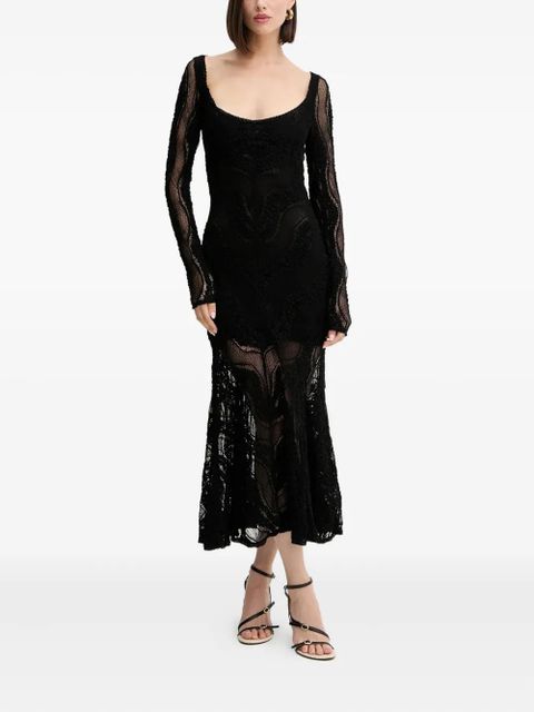 Charo Ruiz Ibiza long-sleeve lace evening dress - Black - zdjęcie produktu nr 1