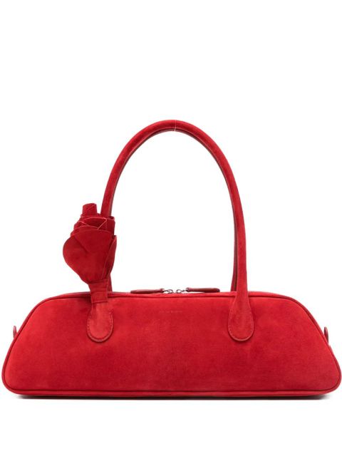 Magda Butrym Brigitte Trapeze suede tote bag - Red