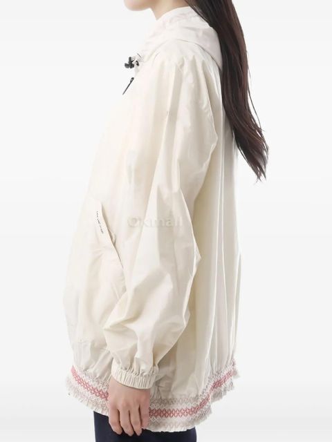 Moncler Grenoble embellished-hem raincoat - Neutrals - zdjęcie produktu nr 2