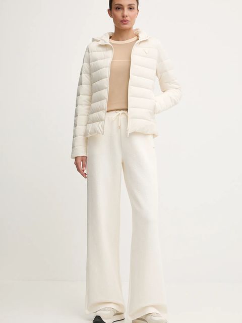 Guess spodnie dresowe PEONY damskie kolor beżowy gładkie V5YB19 KBSL2 - zdjęcie produktu nr 2