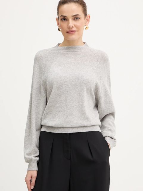 MAX&Co. sweter wełniany damski kolor szary lekki 2526366024200 - zdjęcie produktu nr 1