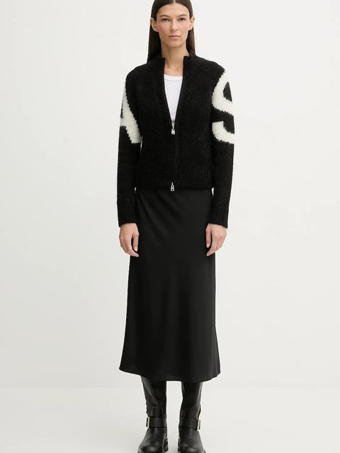 AllSaints kardigan z dodatkiem alpaki SYLVIE damskie kolor czarny W039KD - zdjęcie produktu nr 2