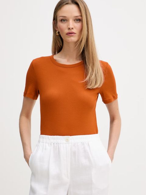 Sisley T-shirt damski bawełniany - zdjęcie produktu nr 2