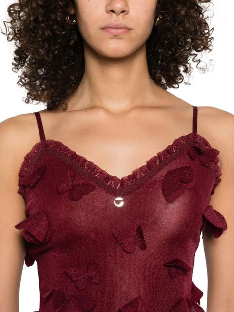 Coperni appliqué-detail top - Red