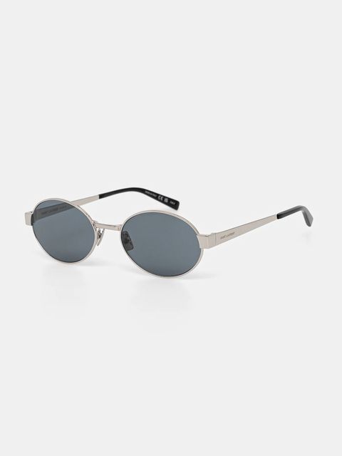 Saint Laurent okulary przeciwsłoneczne damskie kolor srebrny SL 692