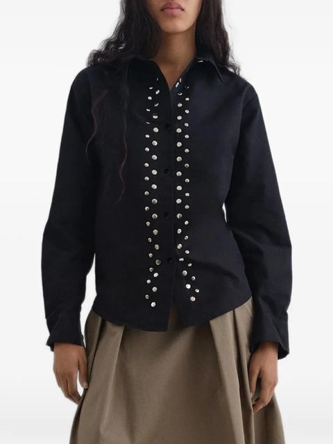Gimaguas studded long-sleeve shirt - Black