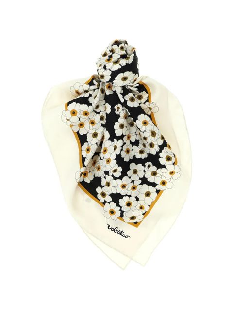 Valentino Garavani floral-print scarf - White - zdjęcie produktu nr 1