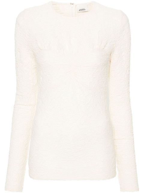 ISABEL MARANT Floride jacquard top - Neutrals - zdjęcie produktu nr 1