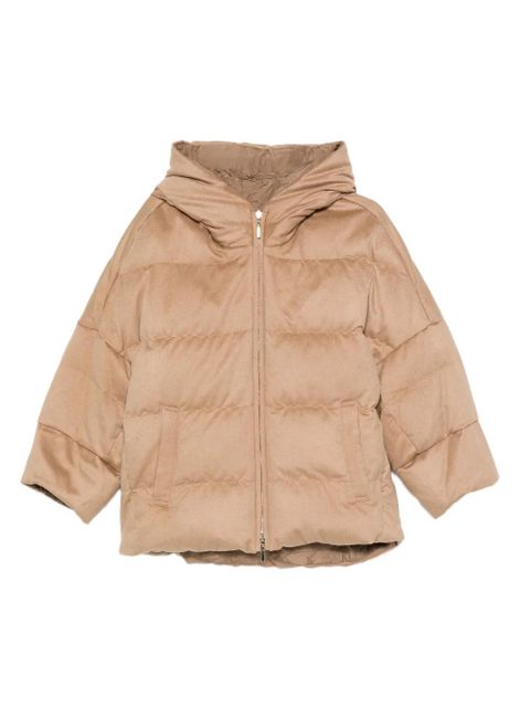 Max Mara hooded zip-up coat - Brown - zdjęcie produktu nr 1