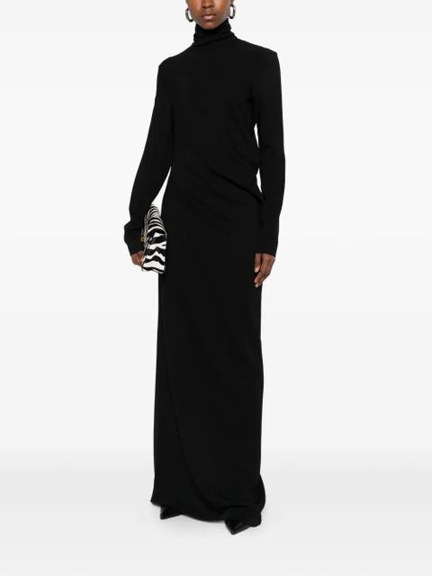 TOTEME twist long-sleeve maxi dress - Black - zdjęcie produktu nr 2