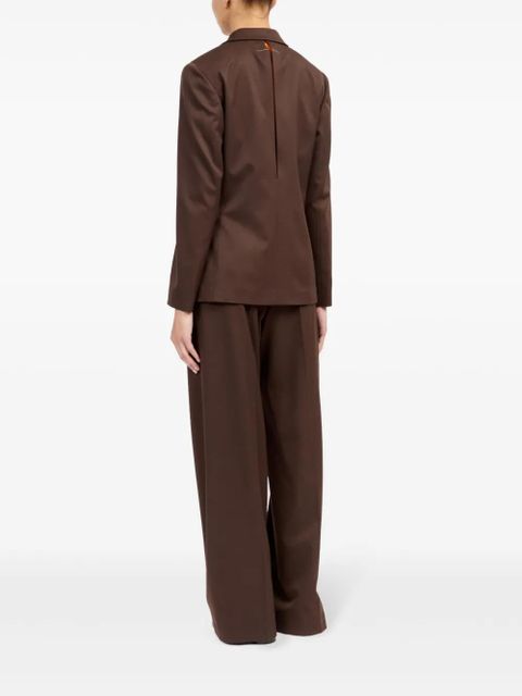 MM6 Maison Margiela single-stitch blazer - Brown