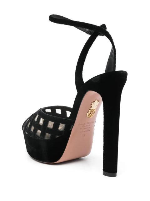 Aquazzura 130mm Romance Plateau sandals - Black
