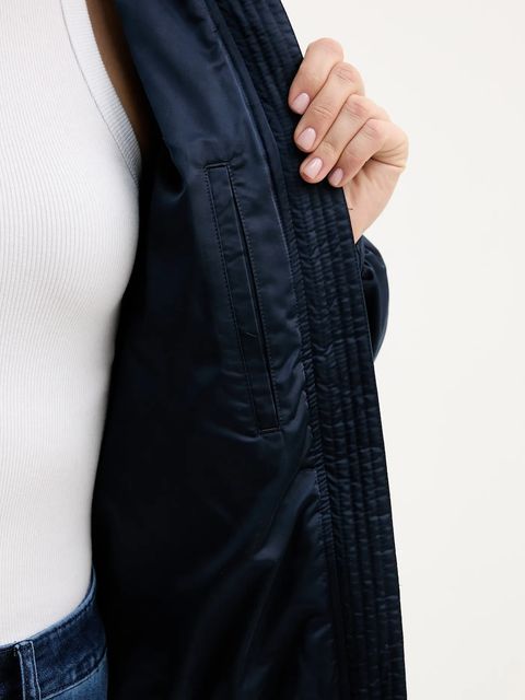 Tommy Hilfiger kurtka bomber kolor granatowy zimowa WW0WW47744