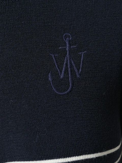 JW Anderson striped knitted top - Blue