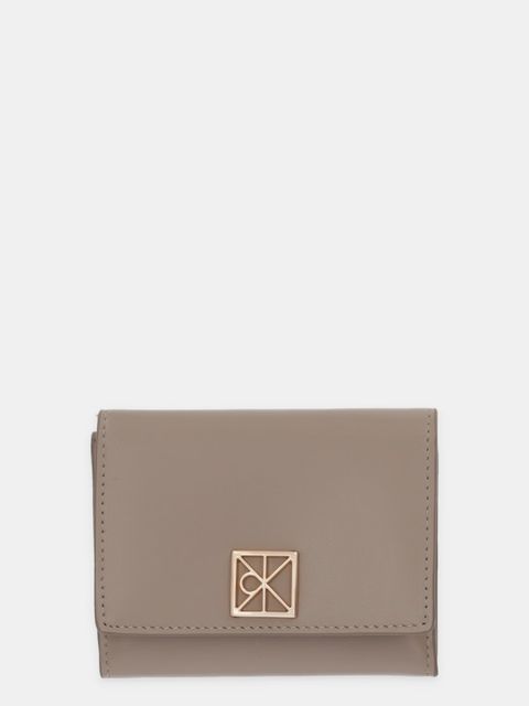 Calvin Klein portfel skórzany damski kolor beżowy LV04F1082G - zdjęcie produktu nr 1